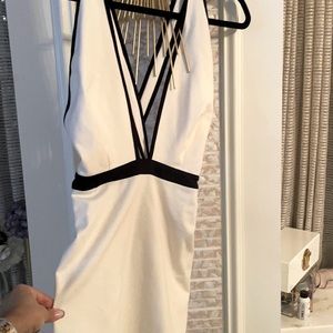 Bec & Bridge white cotton cocktail dress